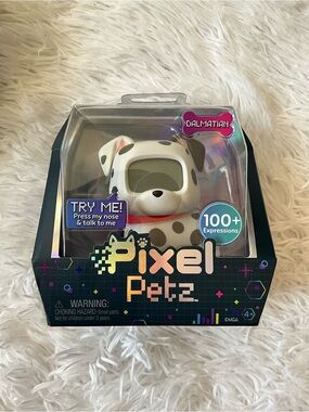 Pixel Petz Dalmatian Interactive Toy - White with Black Spots